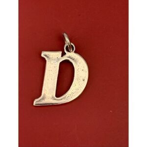.925 Letter D Sterling Silver Jewelry Charm #alphabet #letter